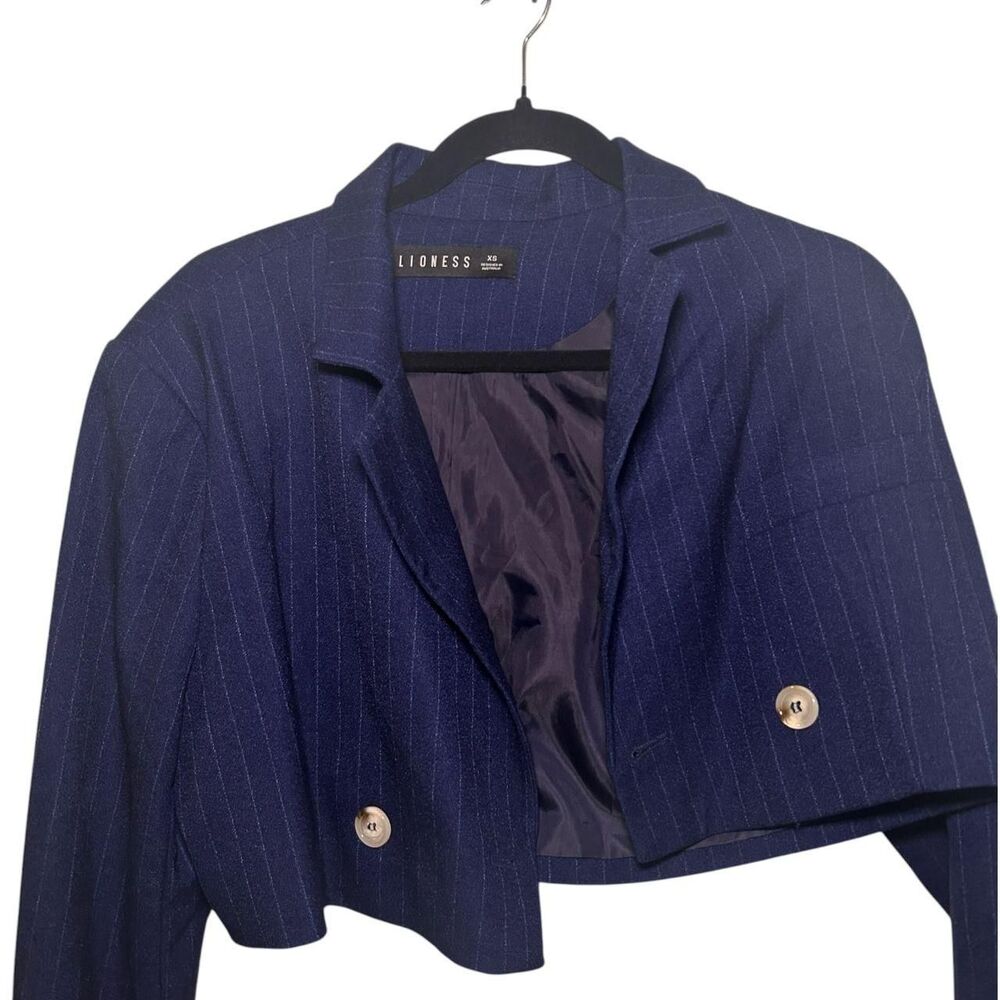 Lioness Women's Navy and Blue Jacket